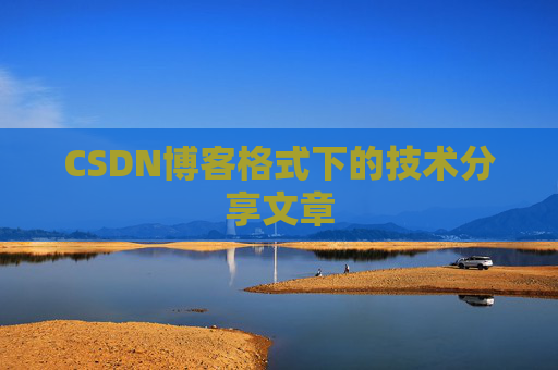 CSDN博客格式下的技术分享文章